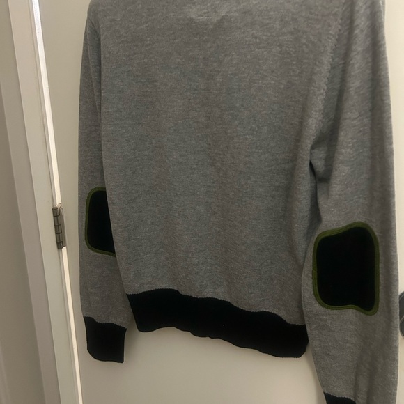 Knitted Dove XL NWOT bird cardigan with patched sleeves - Picture 9 of 10